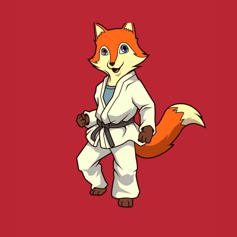 Comic Fuchs makes judo