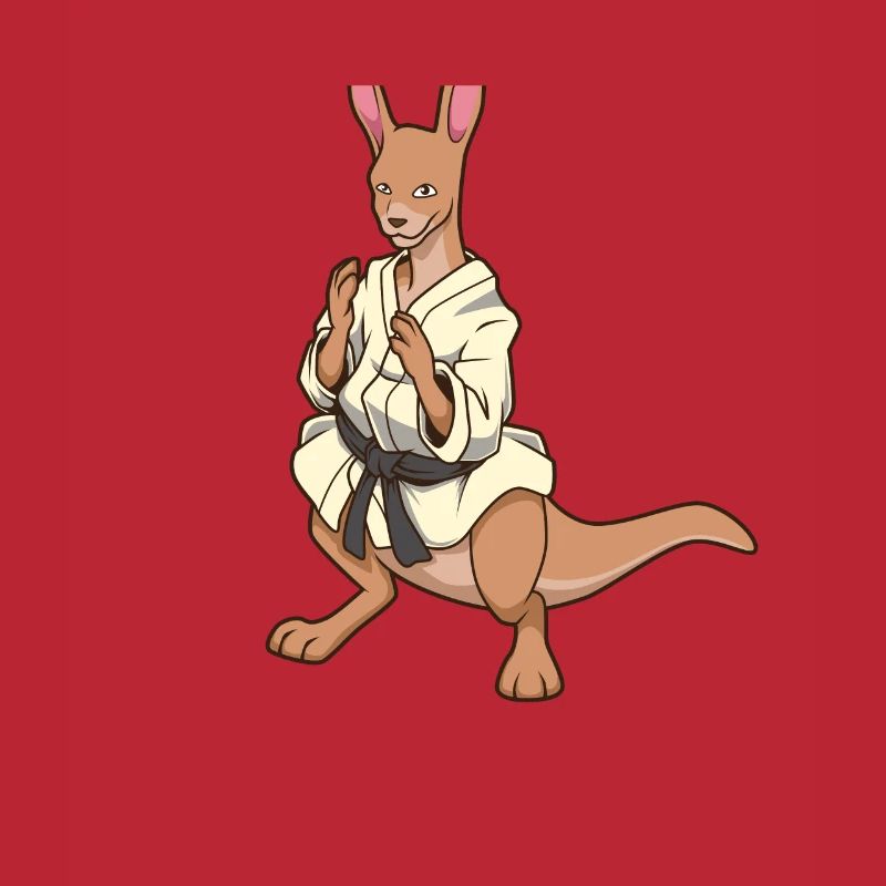 Comic Kangaroo makes judo