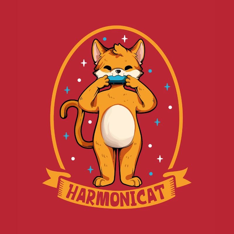 Harmonicat - Cat with harmonica
