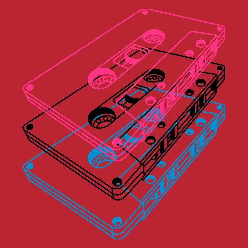 Cassette 3D – Retro Mixtape Vintage Perspective