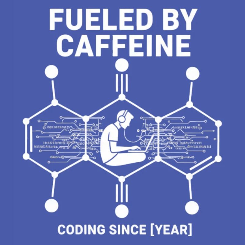 Alimenté par la caféine Coding Chemise | Programmeur