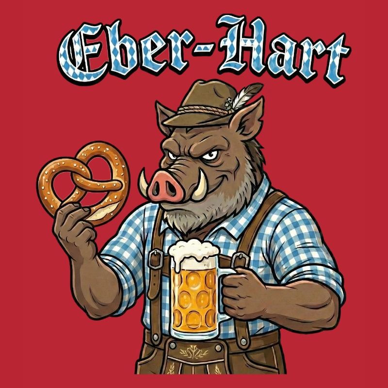 Eber-Hart Bierheld mit Brezel