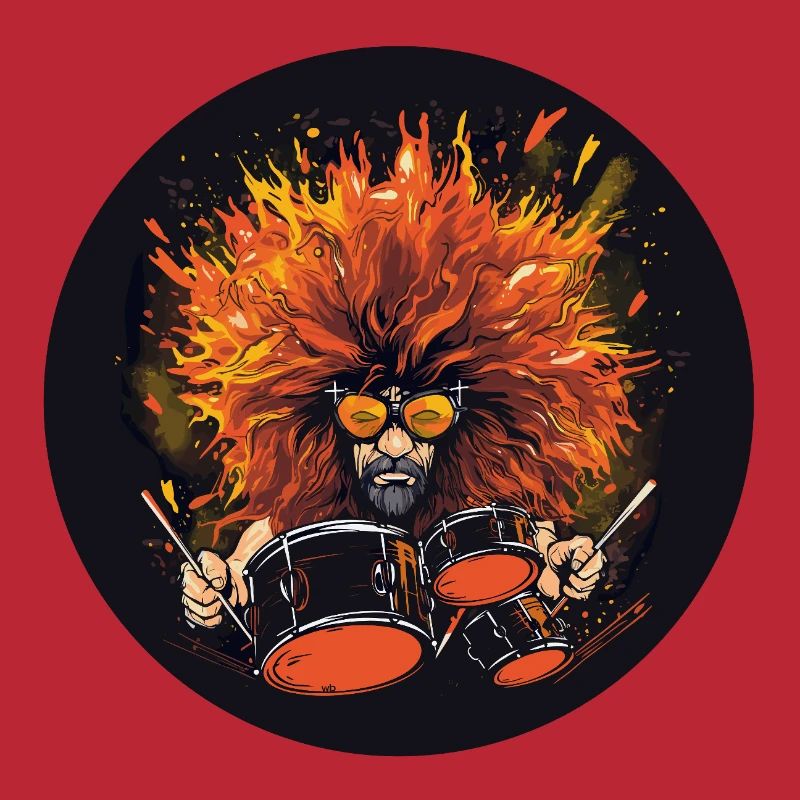 Drummer wild
