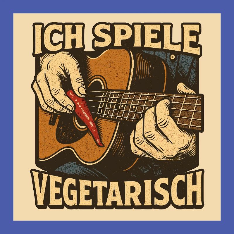 Gitarre ich spiele vegetarisch