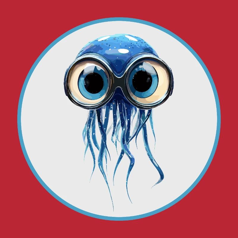 Qualle mit Taucherbrille