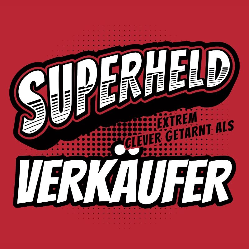 Superheld, clever getarnt als Verkäufer