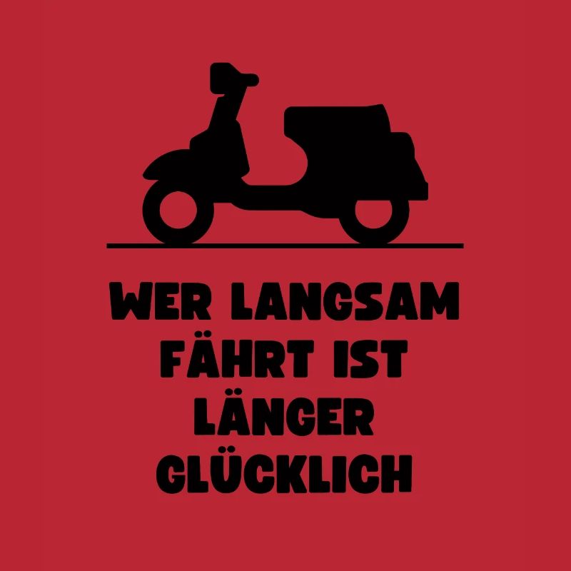 Passionierter Rollerfahrer oder Mofafahrer