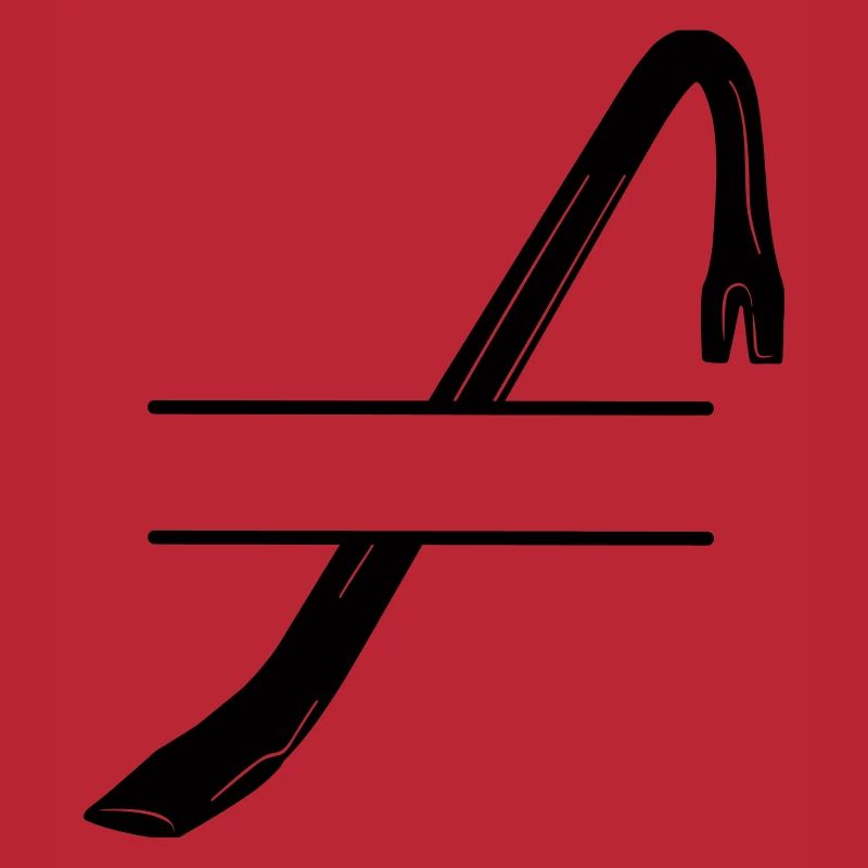 Einbruchslogo Brechstange oder Brechstange