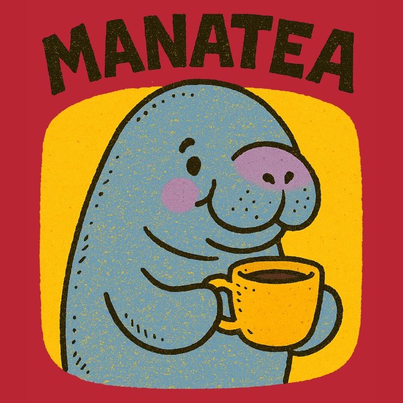 Manatea Cheer: Manatee Sips Tea