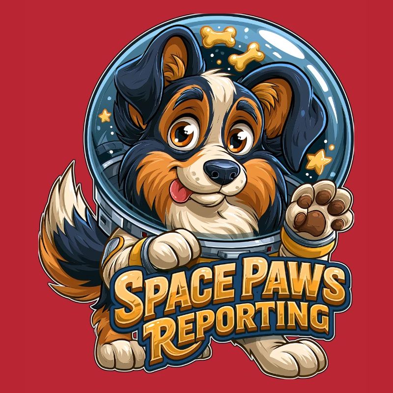 Cosmic Pup Space Paws Design