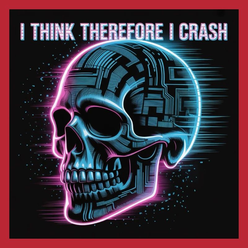 Cyberpunk Neon Skull