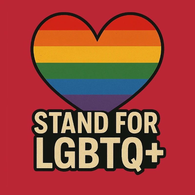 Pride Heart LGBT Support-Design