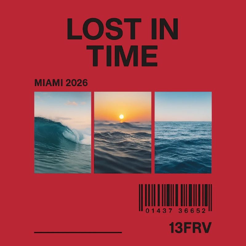 Lost Time: Miami Waves Triptych