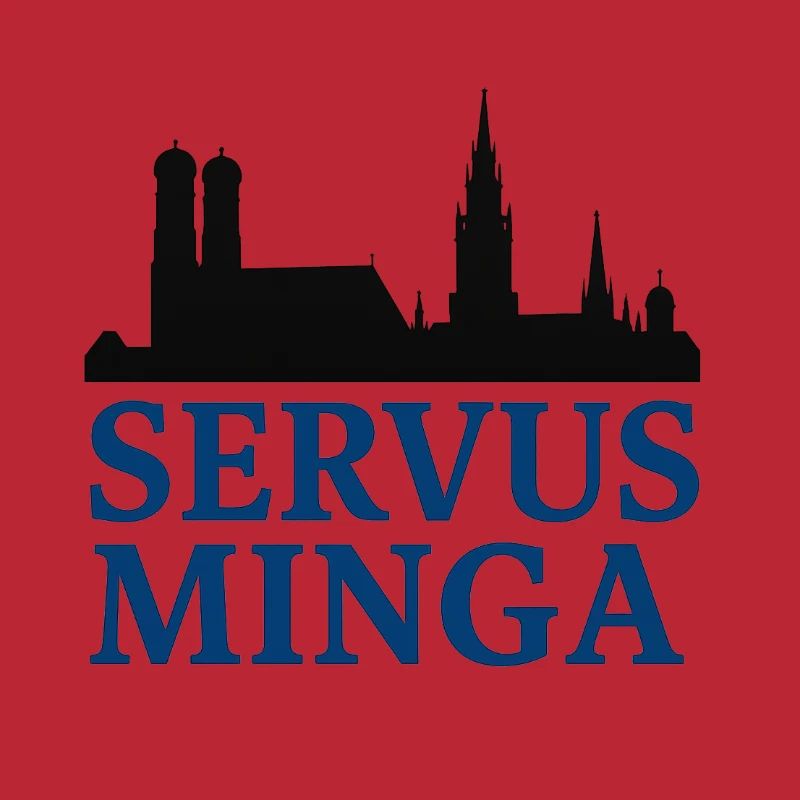 Servus Minga Silhouette Design