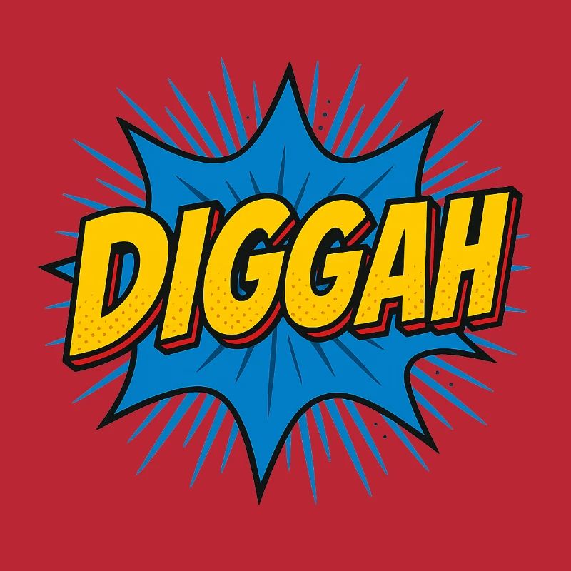 Comic-Style Dugout Schlagtext