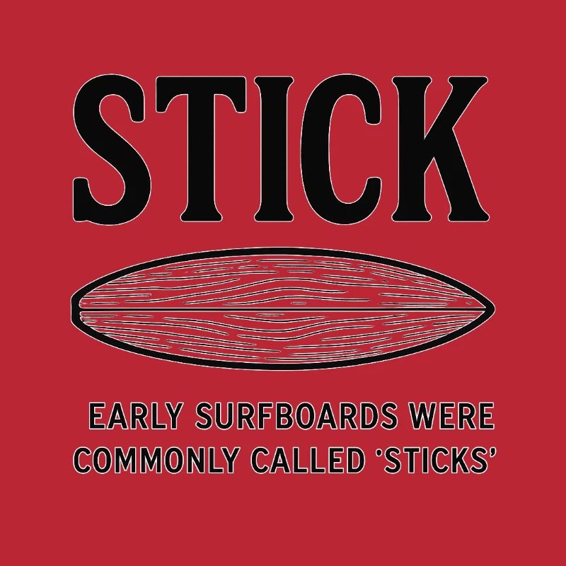 Frühe Surfboards Sticks
