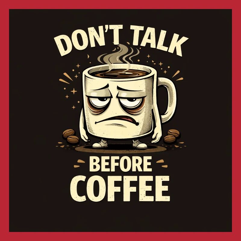 Don't talk before coffee