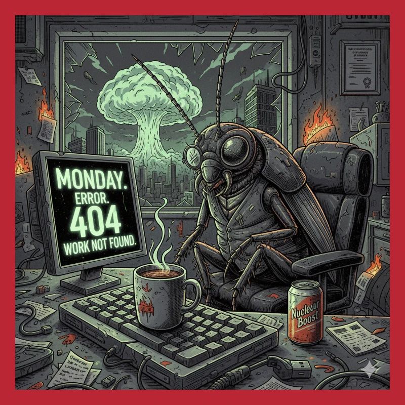 Post-Apocalyptic Monday - Roach Office Crisis