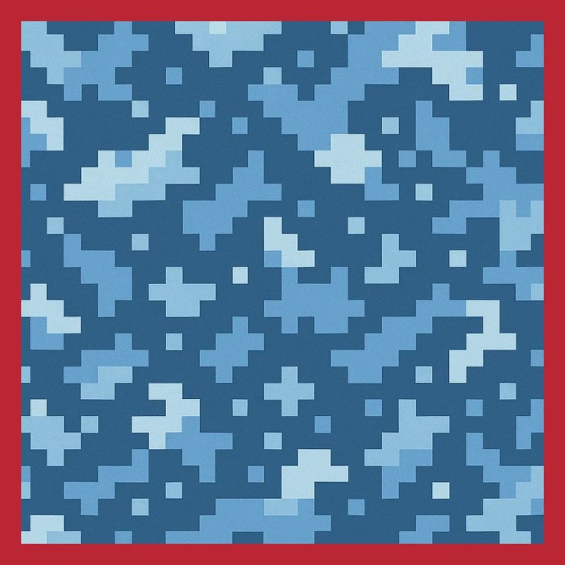 Blue pixel pattern
