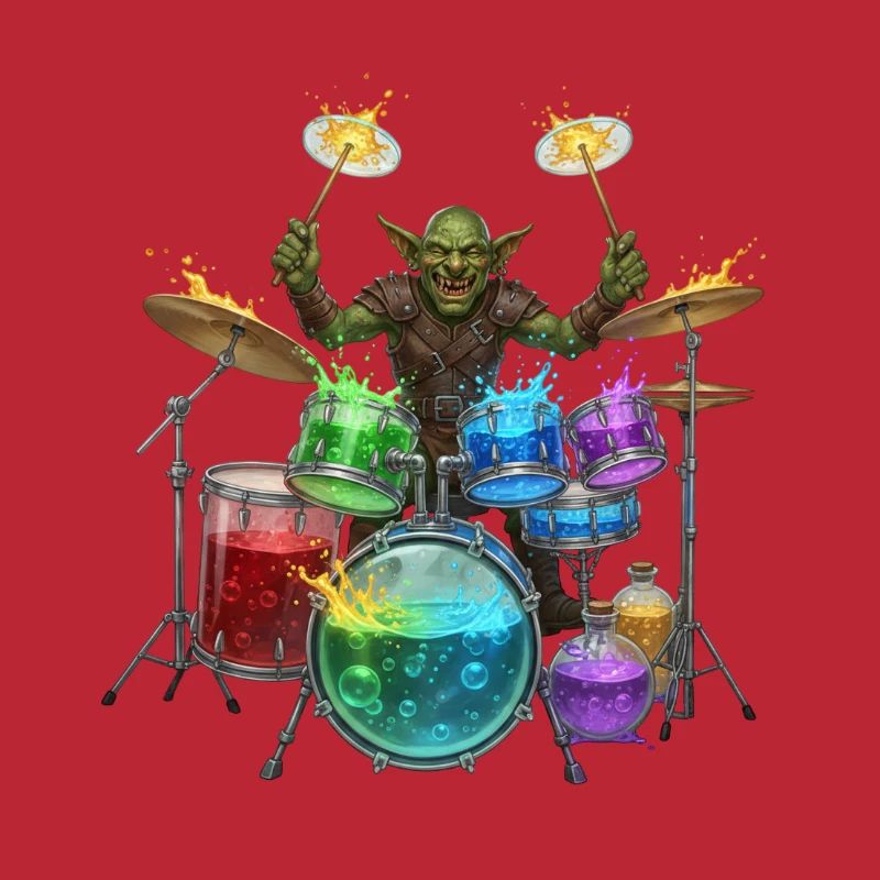 Kobold mit Trommeln