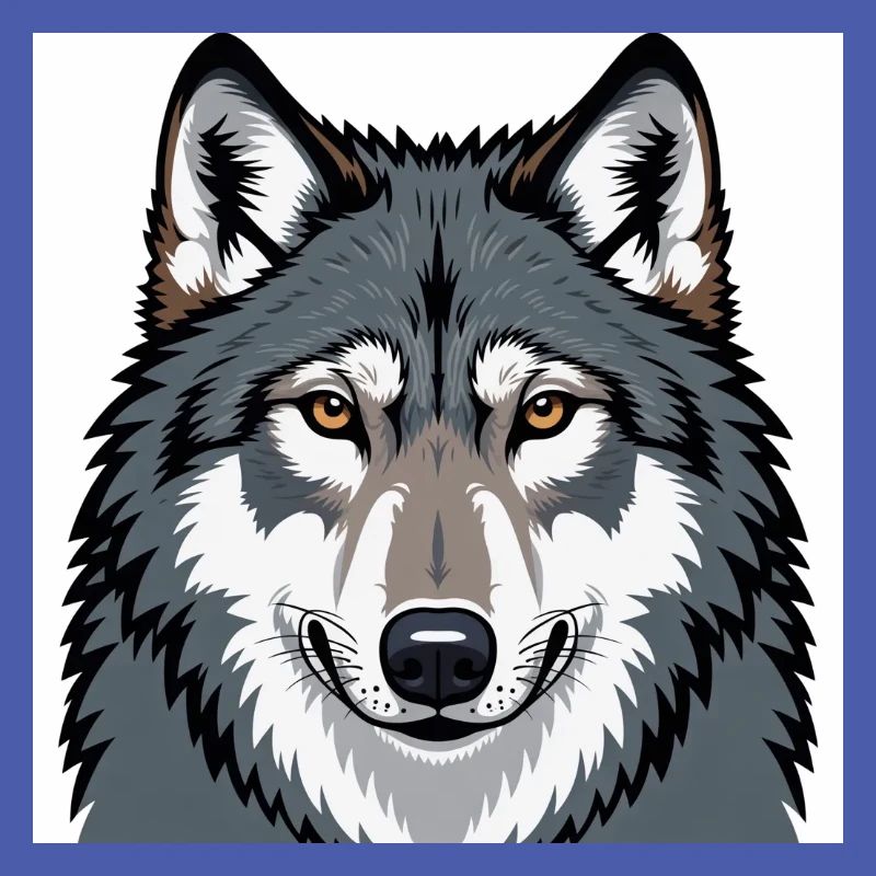 Wolf Illustrative Portrait