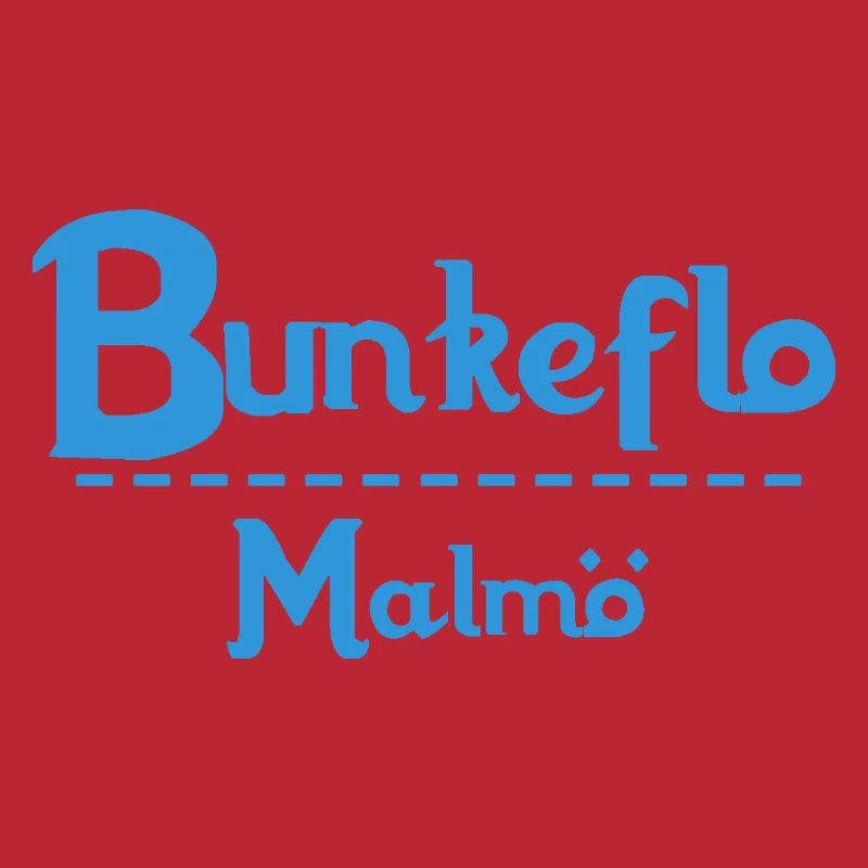 Centrum Malmö – Blue Text Design