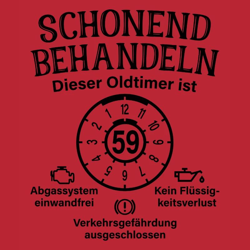 59. Geburtstag Schonend Behandeln Oldtimer Ist 59