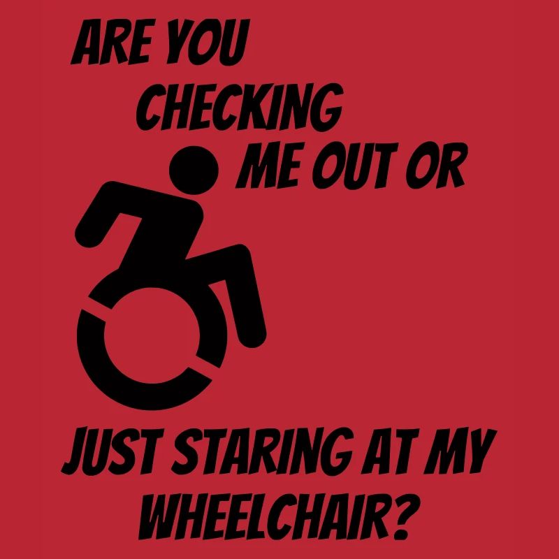 Werden Sie mich oder meinen Rollstuhl überprüfen? #
