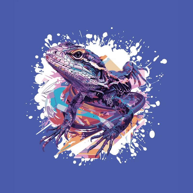 Frosch Farbklecks Kunst