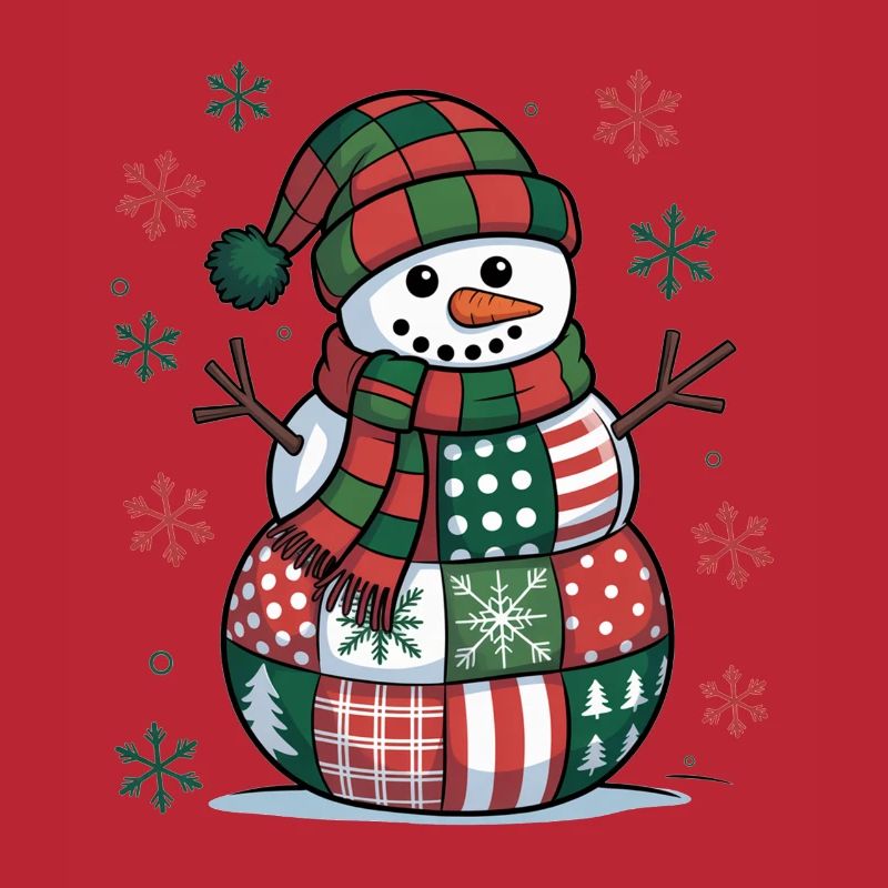 Schneemann Patchwork 