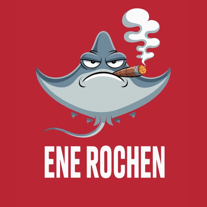 Ene Rochen Raucher Spruch Zigarette Kippe Rauchen