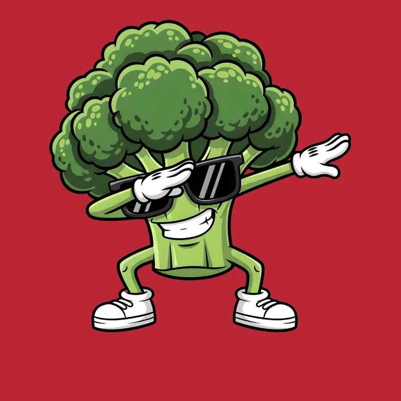 Broccoli Cool Dancer with Glasses