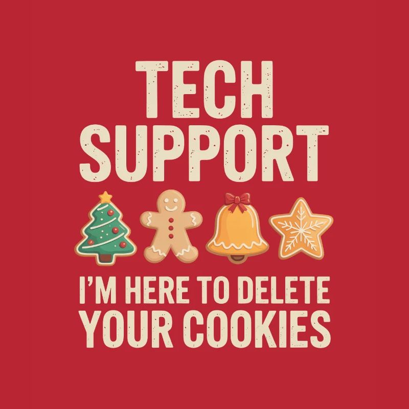 Tech Support Cookies Meme Tee