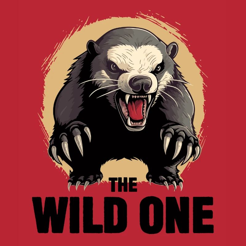 Honigdachs, der Wilde,