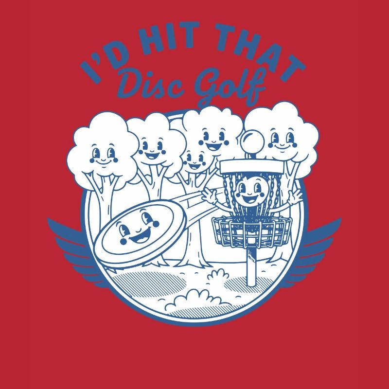 ID HIT THAT Disc Golf Funny Disc Golfer Scene