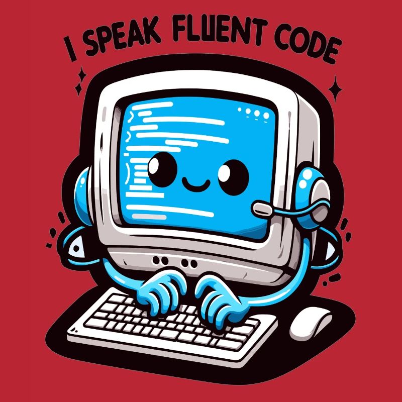 I Speak Fluent Code Retro Computer