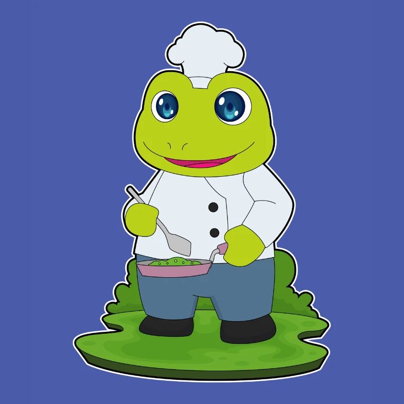 Cuisson à la poêle de cuisson à grenouilles