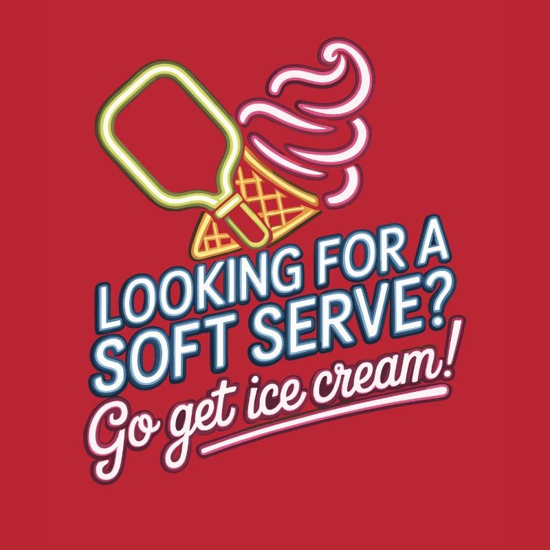 Pickleball Player Looking For Soft Serve Dinking