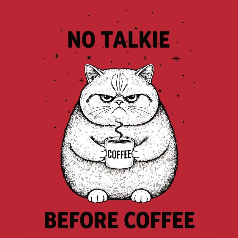 Pas de conversation devant un chat amateur de café