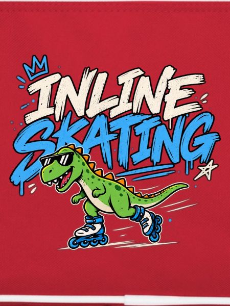Inline Skating Dino auf Inlinern