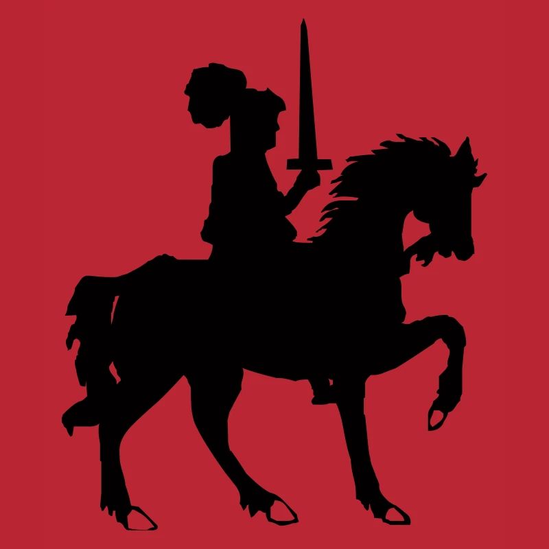 Chevalier avec épée et cheval