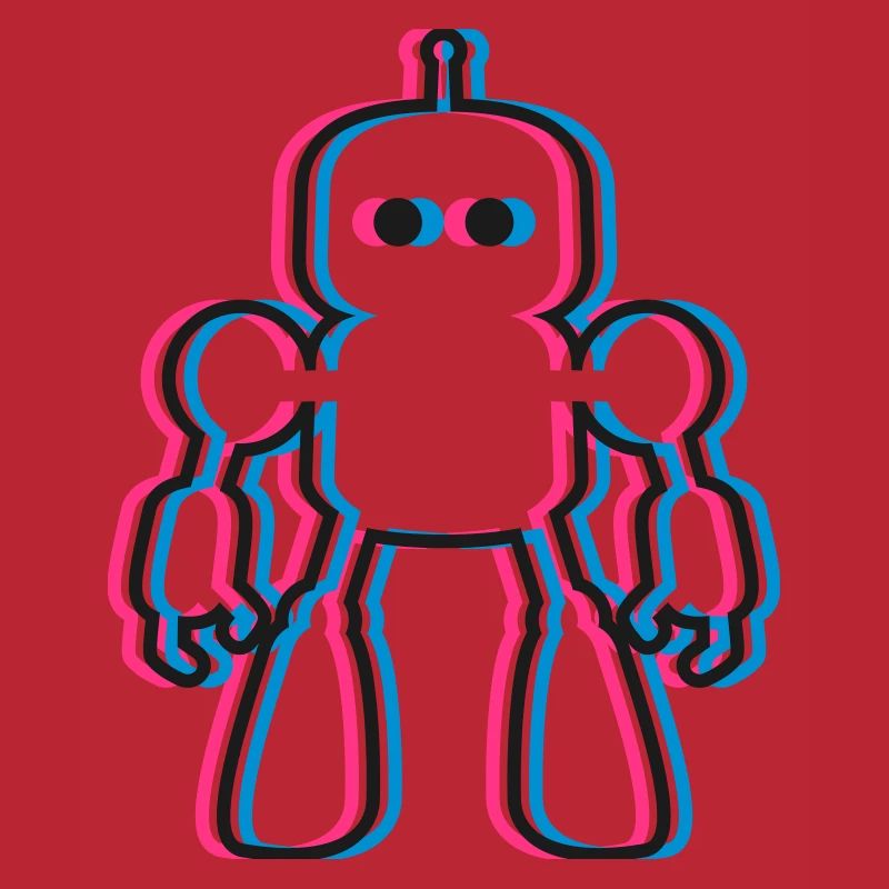 Robot 3D Effect AI Sci-Fi