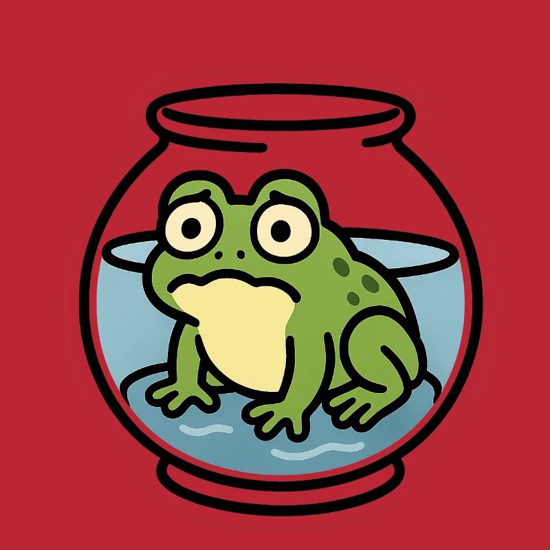 Grenouille dans un bol