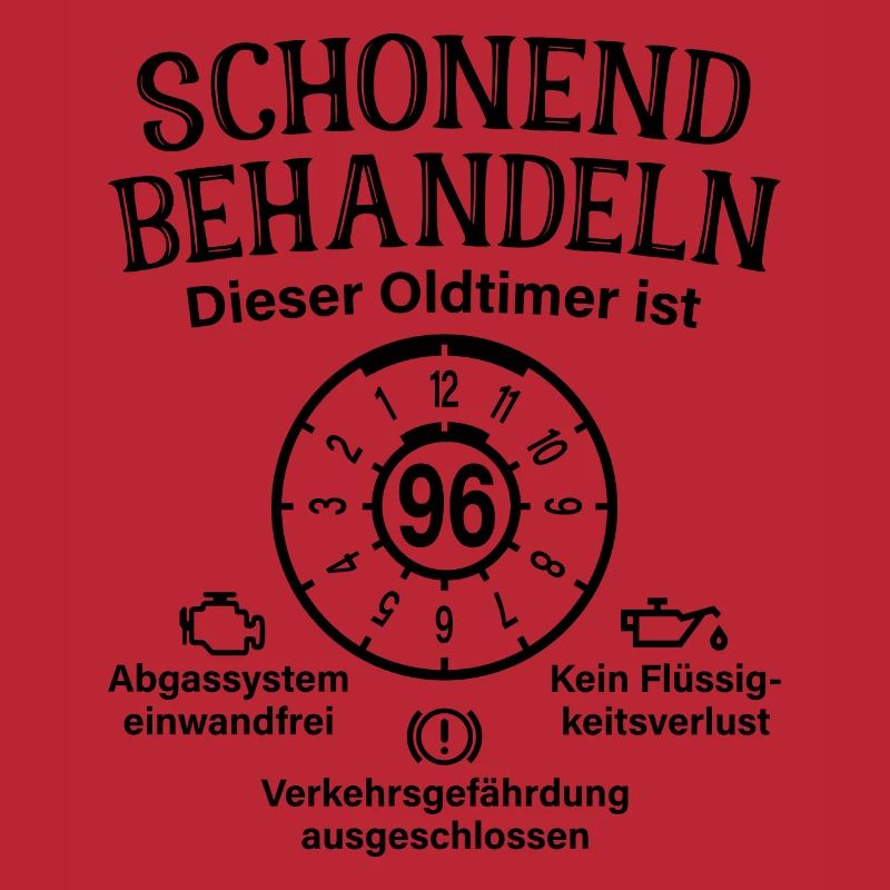 96. Geburtstag Schonend Behandeln Oldtimer Ist 96
