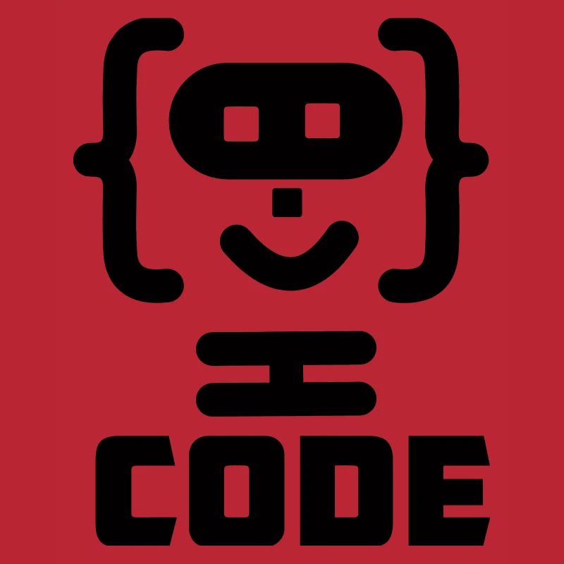 Hacker-Programmierer-Code-Logo mit Text CODE