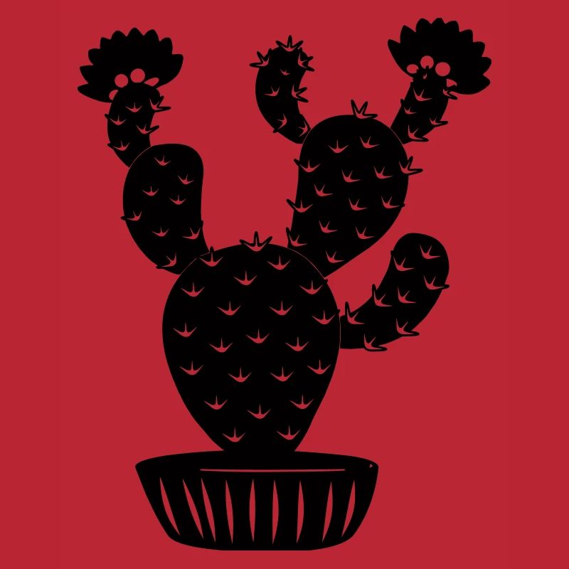 Pot de fleurs avec cactus