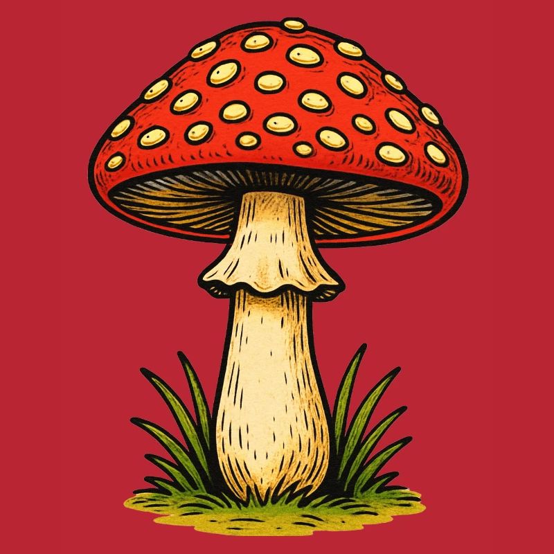 Red Toadstool Retro