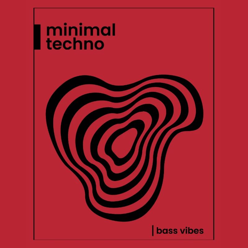 Conception minimale de l’affiche techno