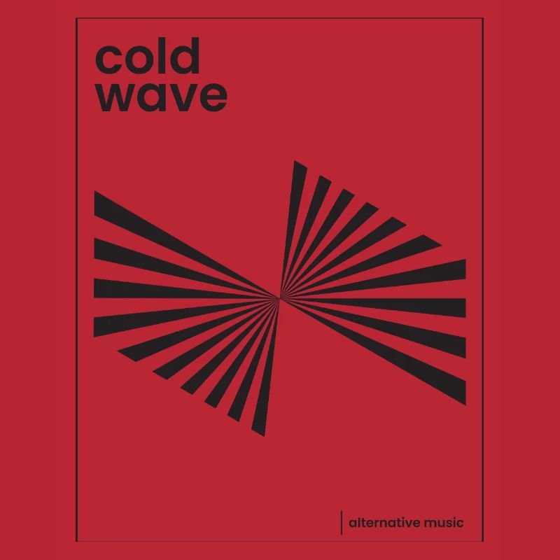 Conception d’affiche de musique Cold Wave
