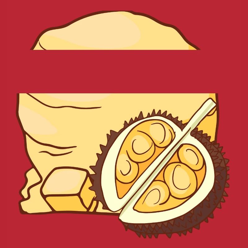 Durian Eis Speiseeis Eiskrem Eiscreme Kugeleis